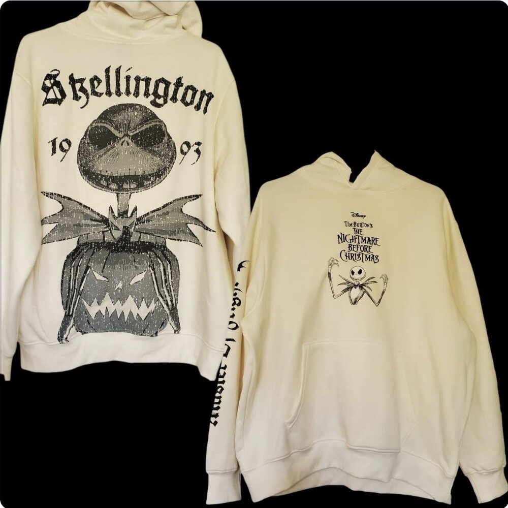 Disney Nightmare Before Christmas Skellington Pullover Hoodie - 2XL - NWT - Picture 3 of 5